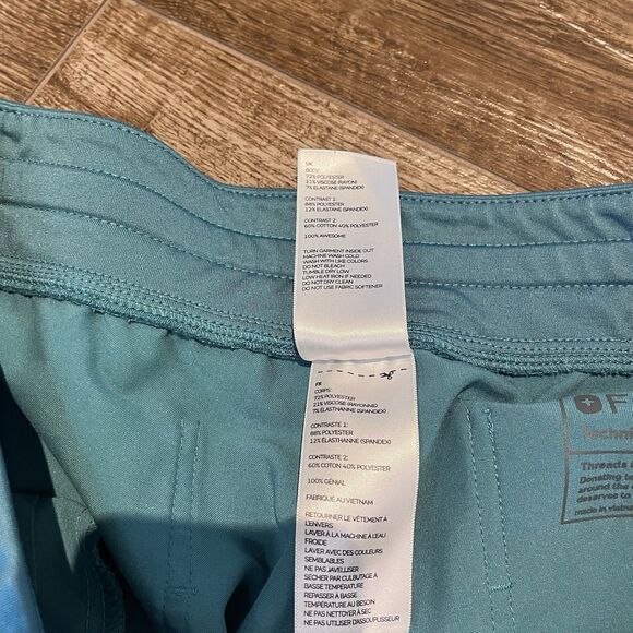 FIGS Zamora Scrub Pants Womens Size Large Blue Green Jogger W18SW2005 - Picture 11 of 14